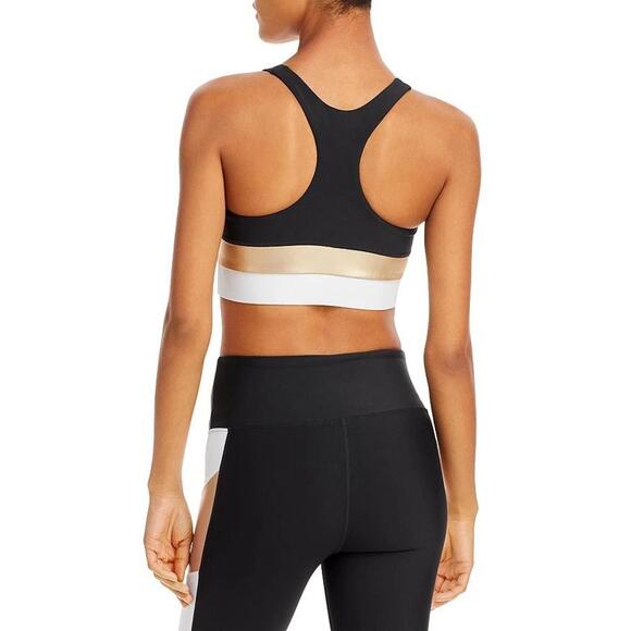 Aqua Women's Colorblock Racerback Sports Bra - S - Picture 4 of 8